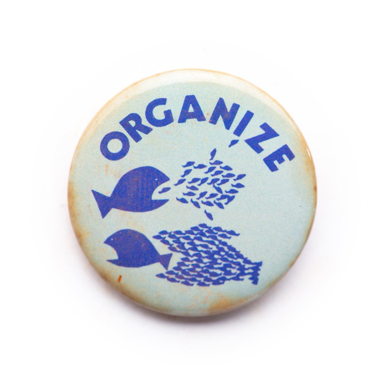 "Organize" button pin