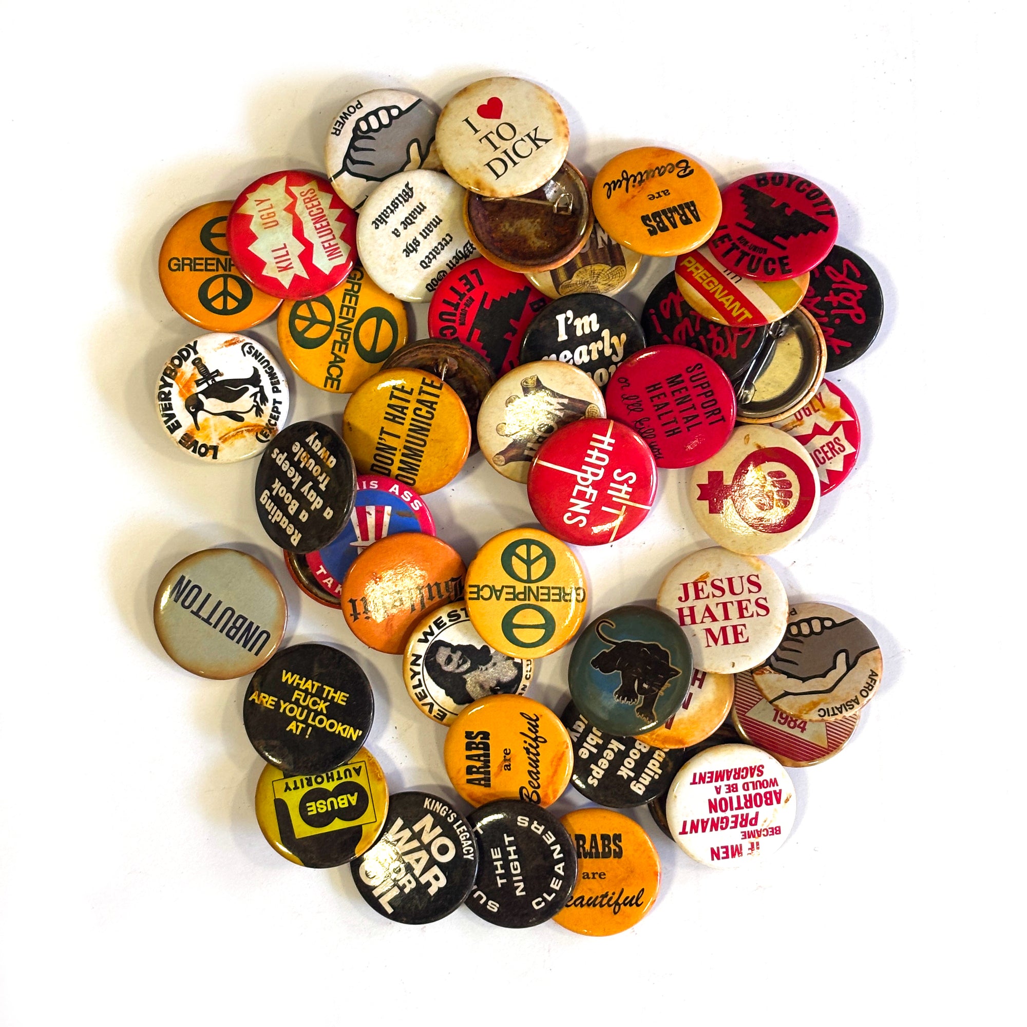 Set of 20 button pins