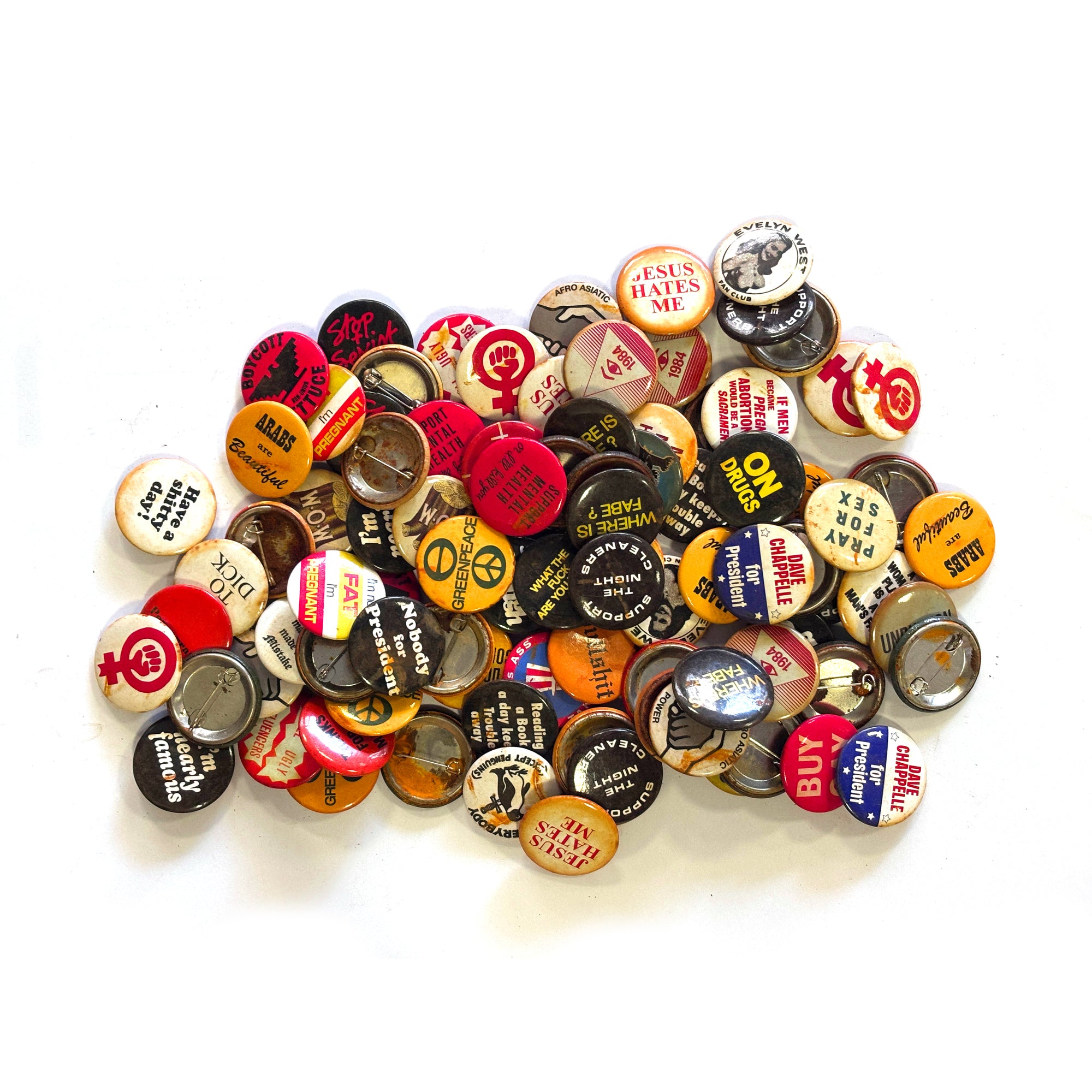 Set of 50 button pins