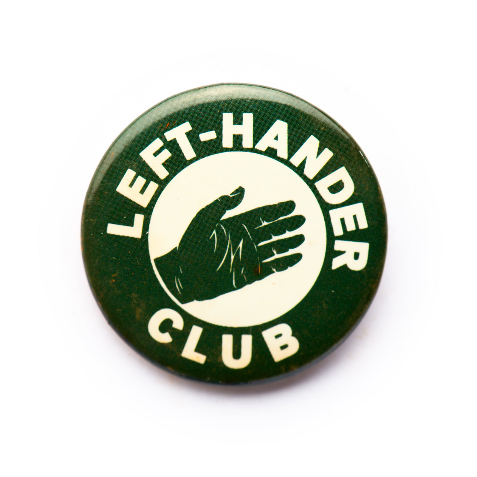 "Left-Hander Club" button pin