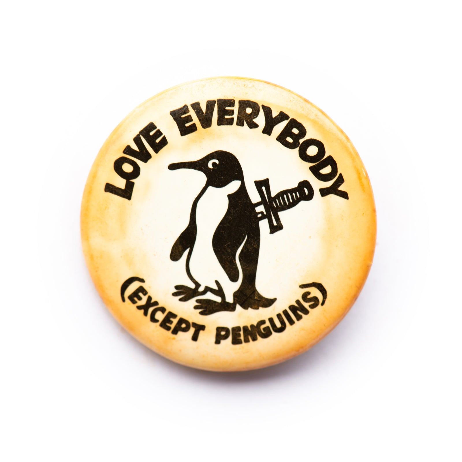 "Love Everybody" button pin
