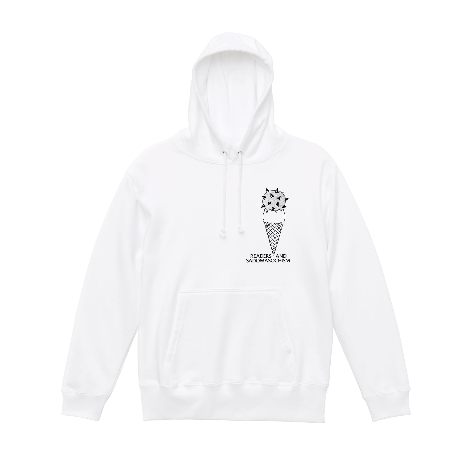 "Readers and Sadomasochism" white hoodie