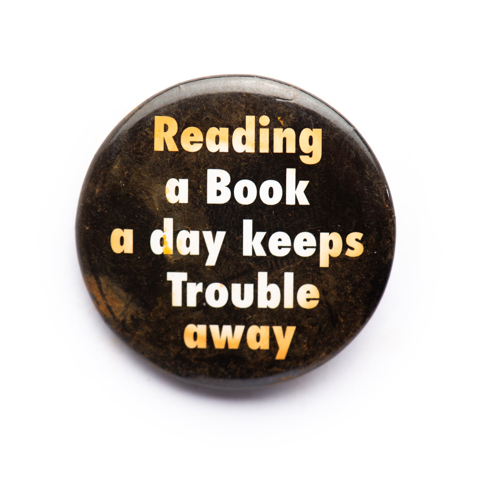 "Reading A Book…" button pin
