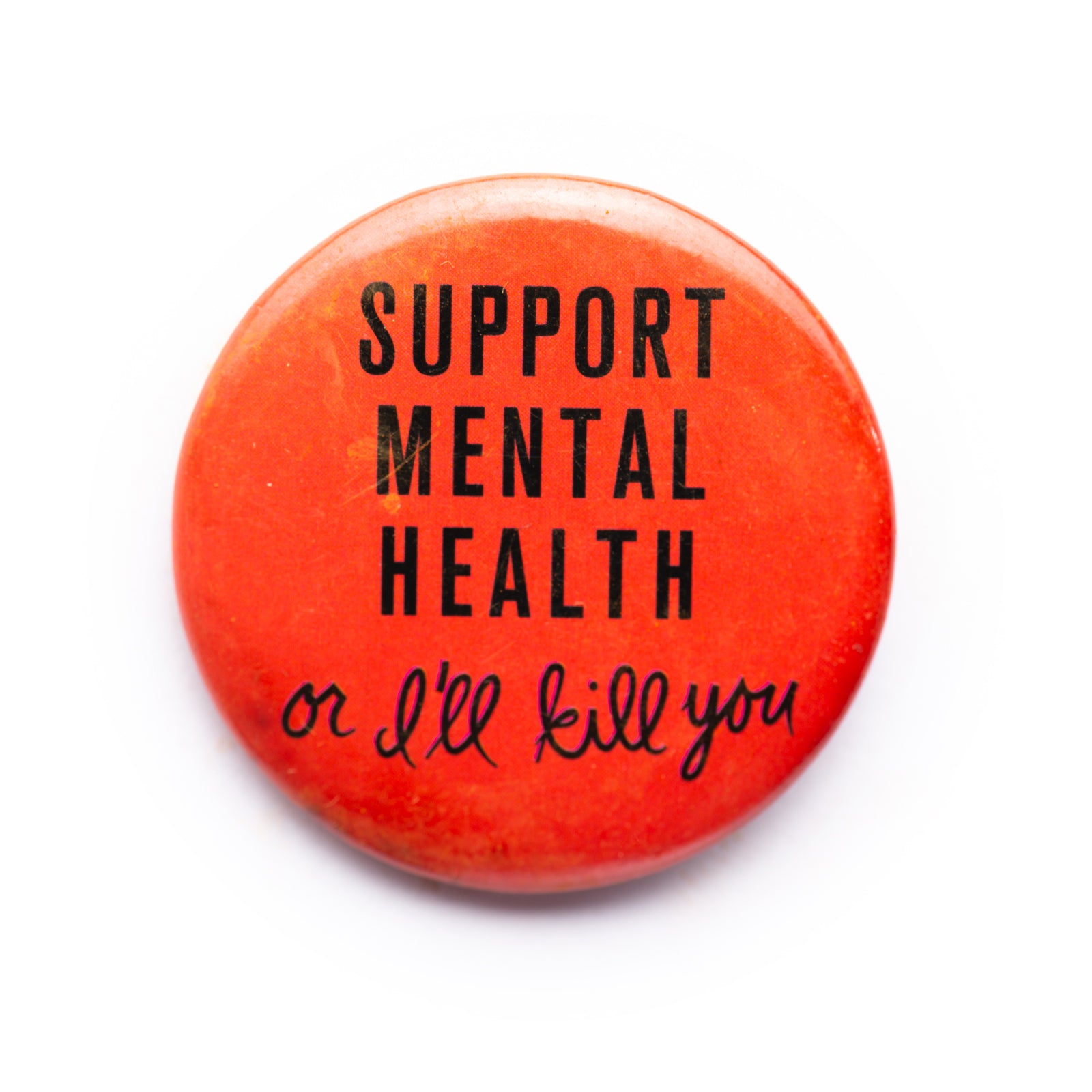 "Support Mental Health…" button pin