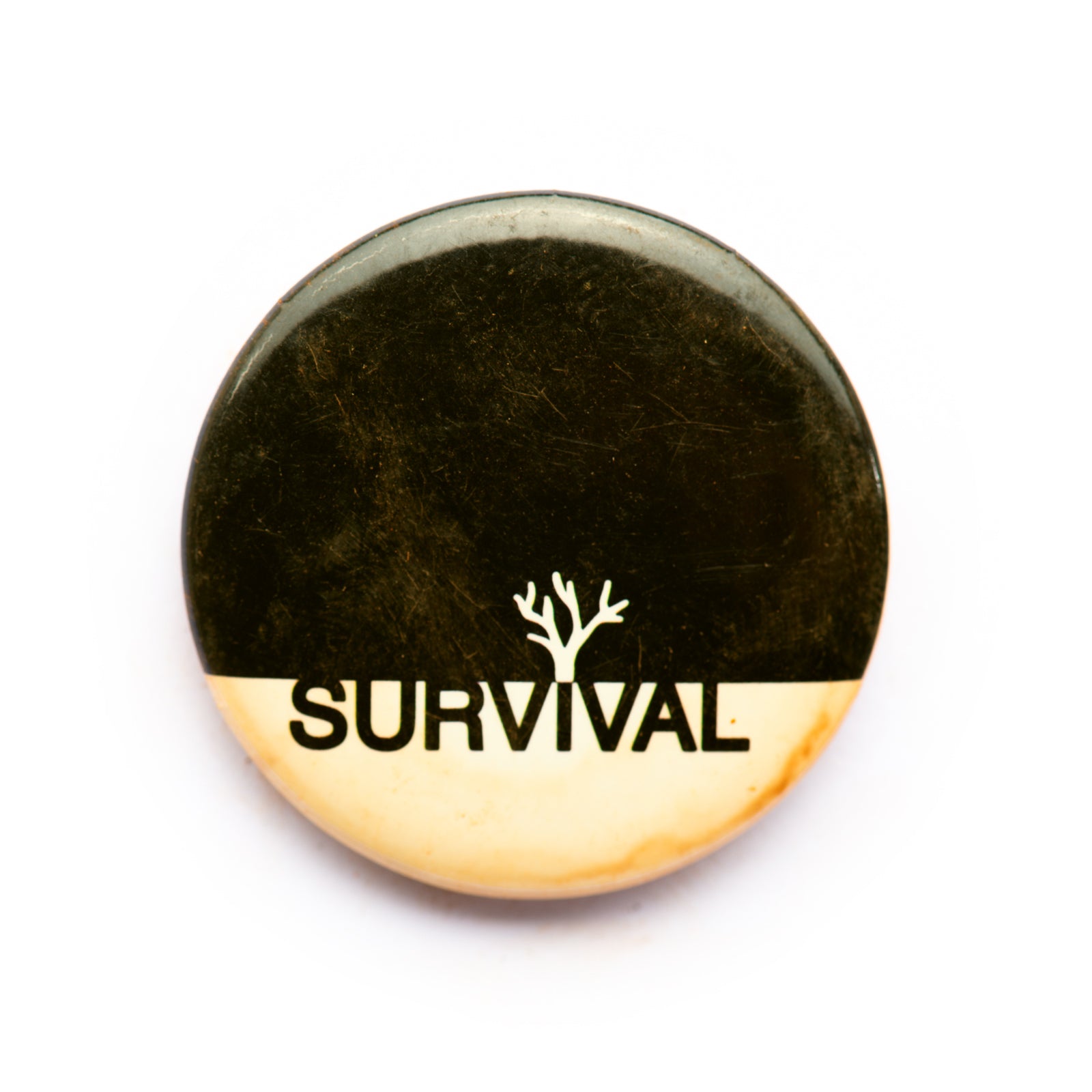 "Survival" button pin