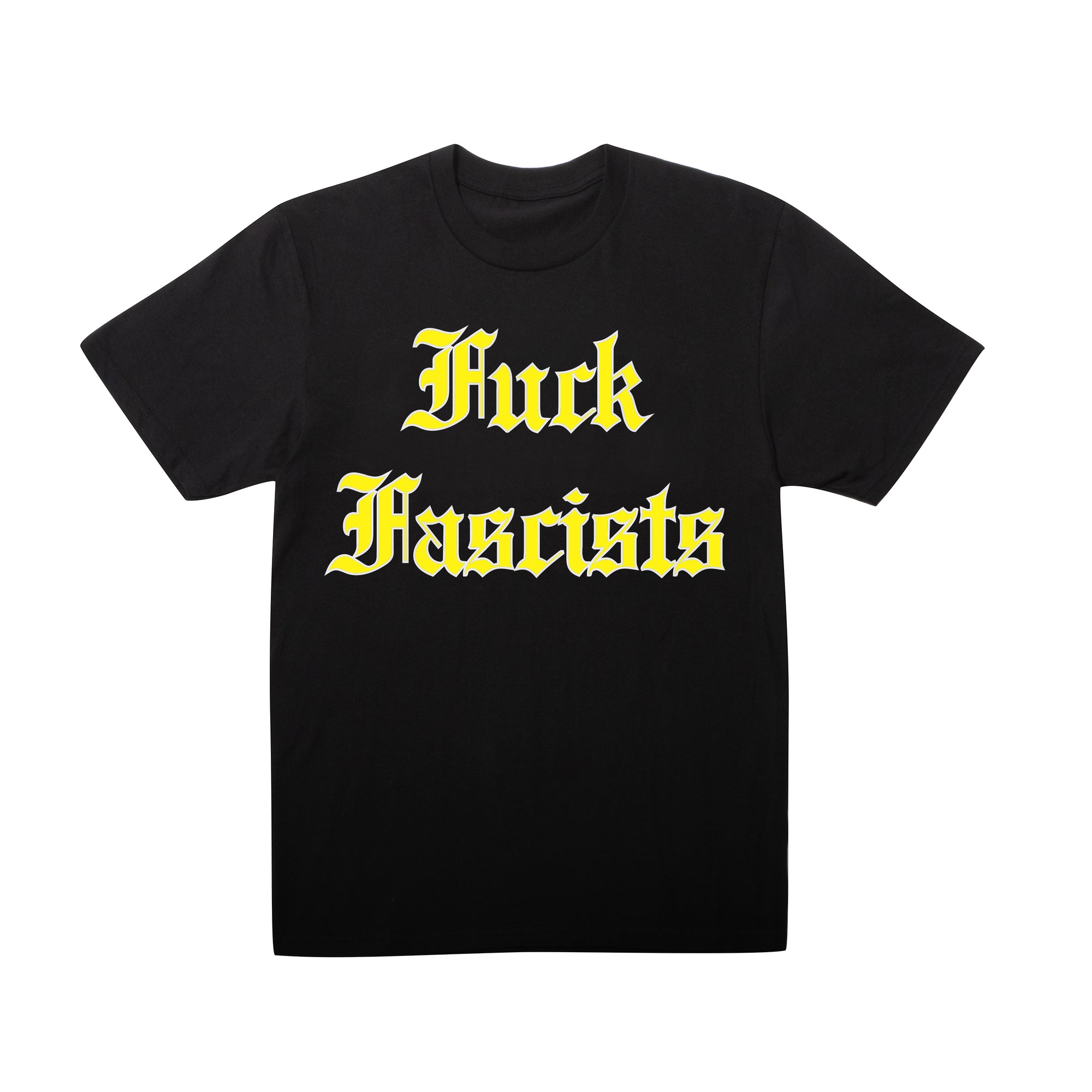 F*ck F*scists black T-shirt