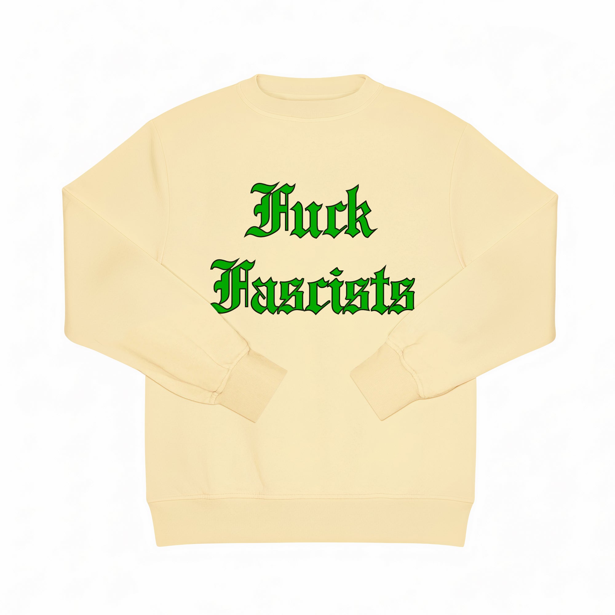 F*ck F*scists crewneck sweat shirt