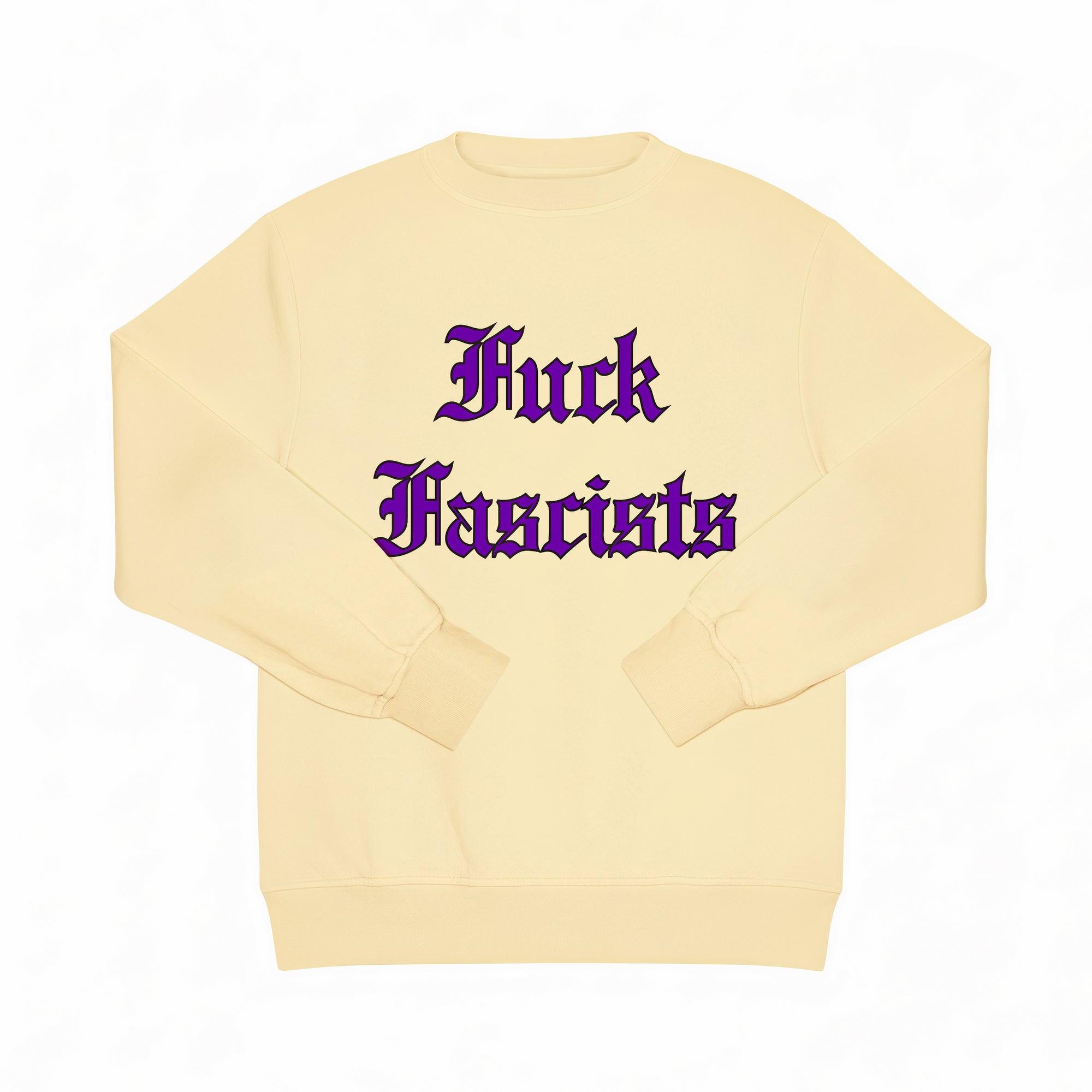 F*ck F*scists crewneck sweat shirt