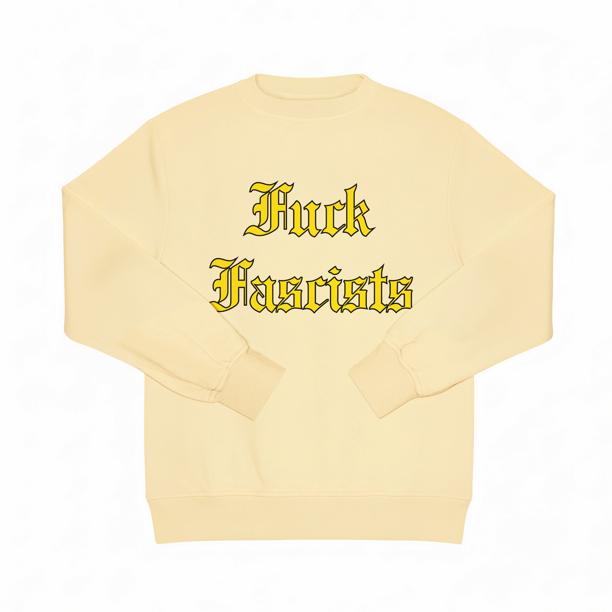 F*ck F*scists crewneck sweat shirt