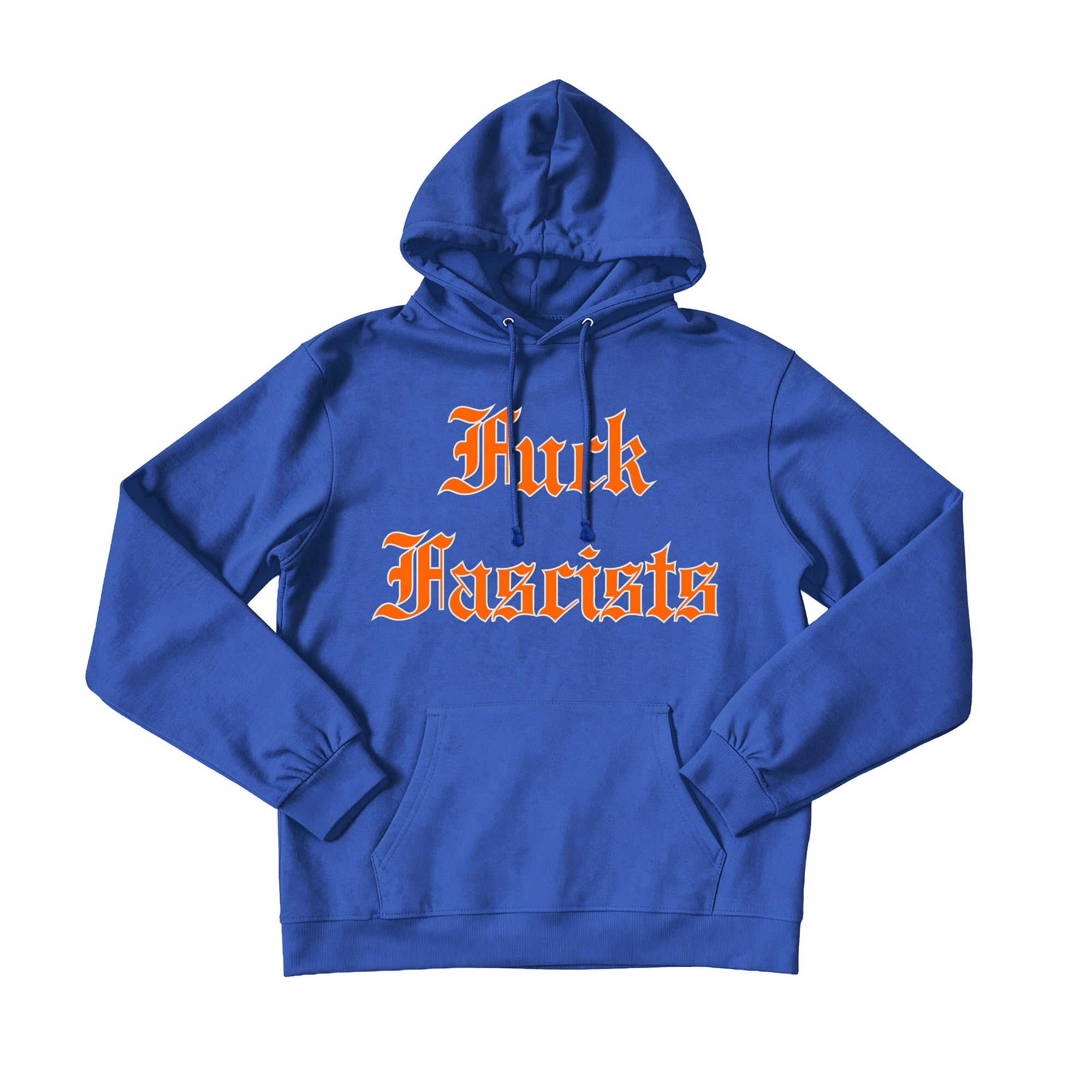 F*ck F*scists hoodie (blue)