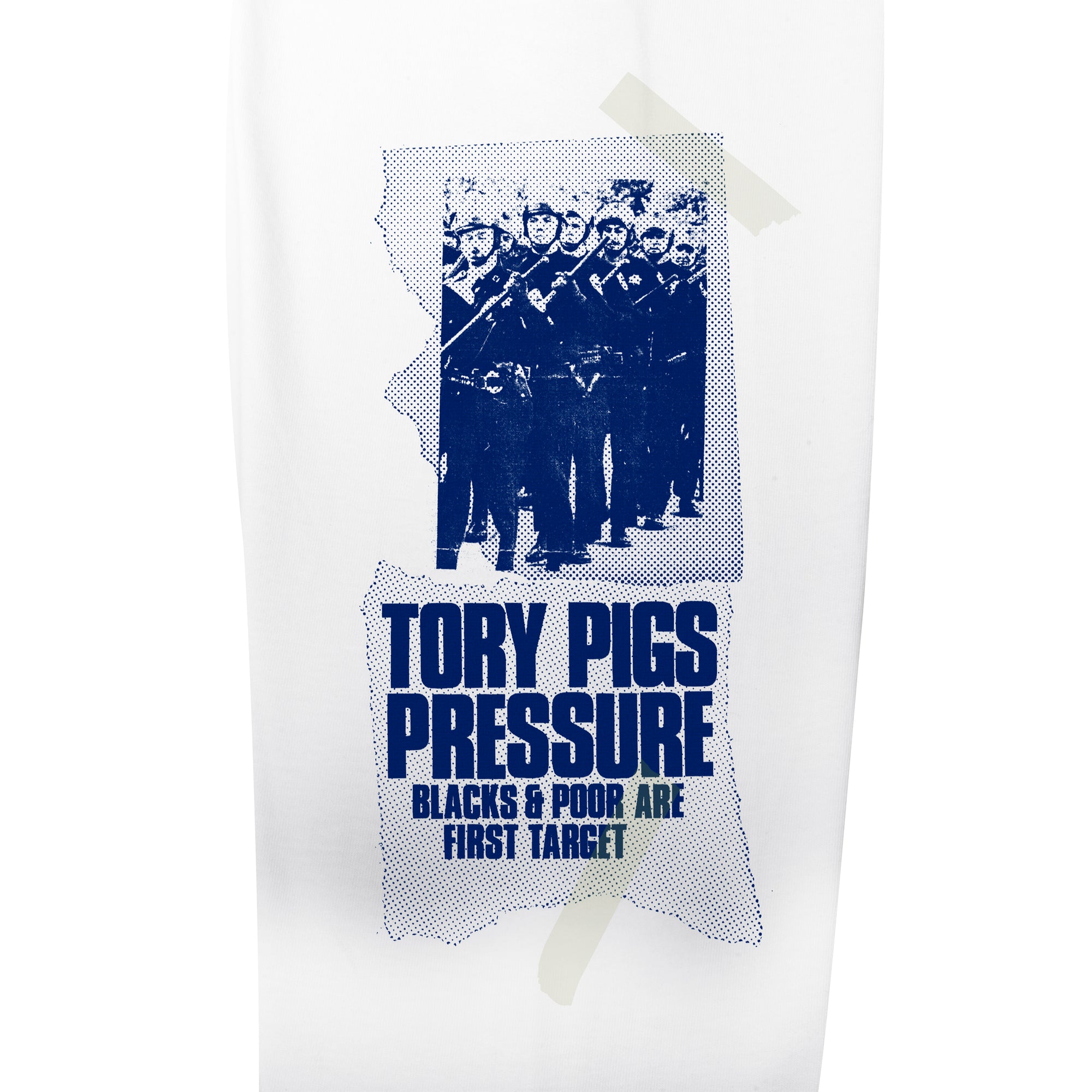 The Press Review Shirt: P*lice (long sleeve white shirt)