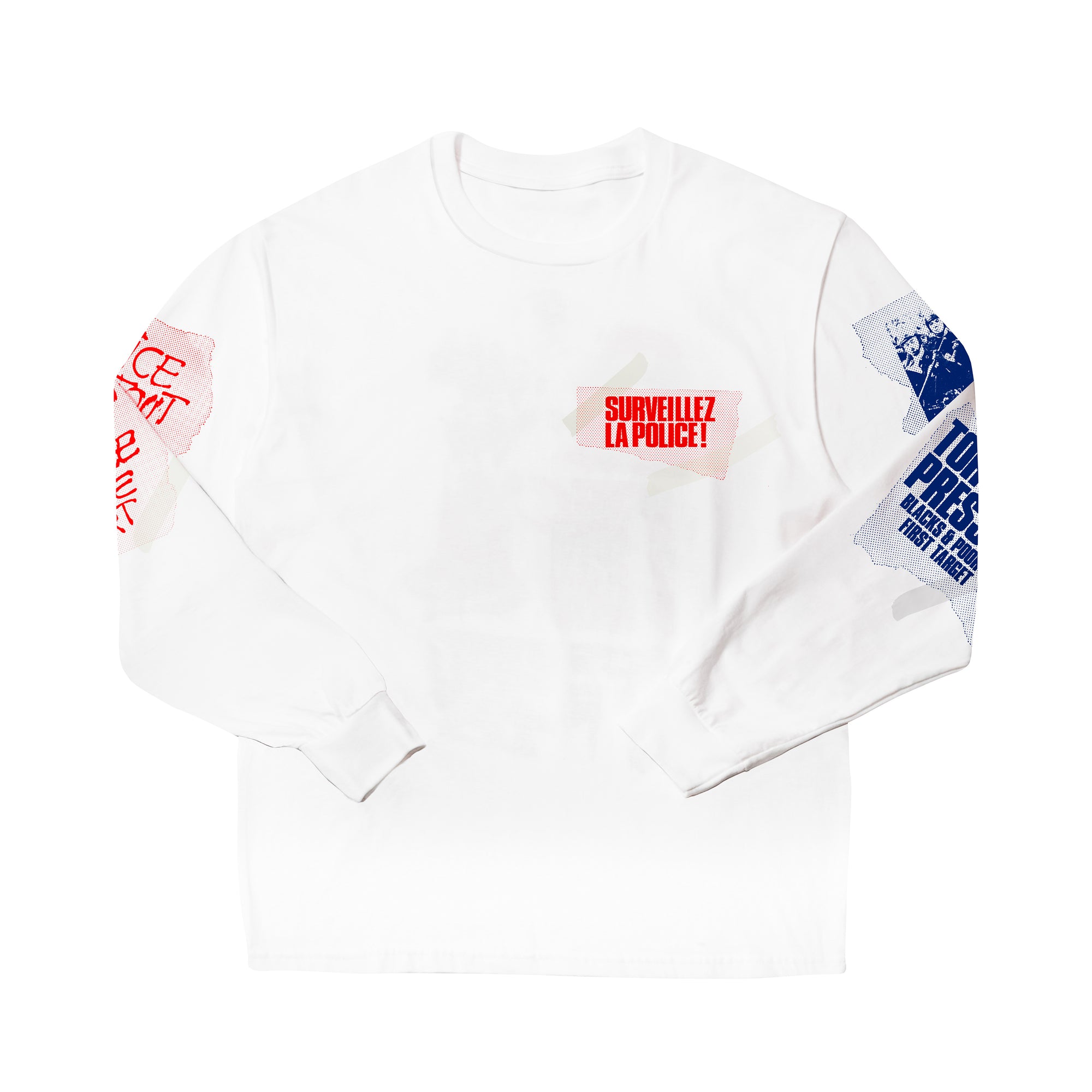 The Press Review Shirt: P*lice (long sleeve white shirt)