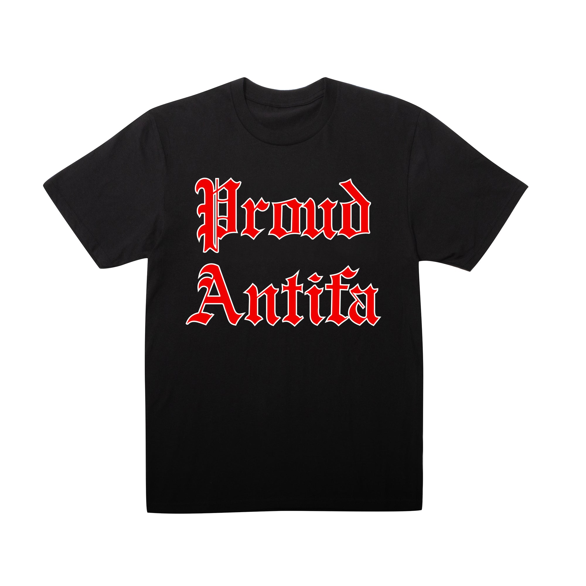 Proud Antifa Black T-shirt