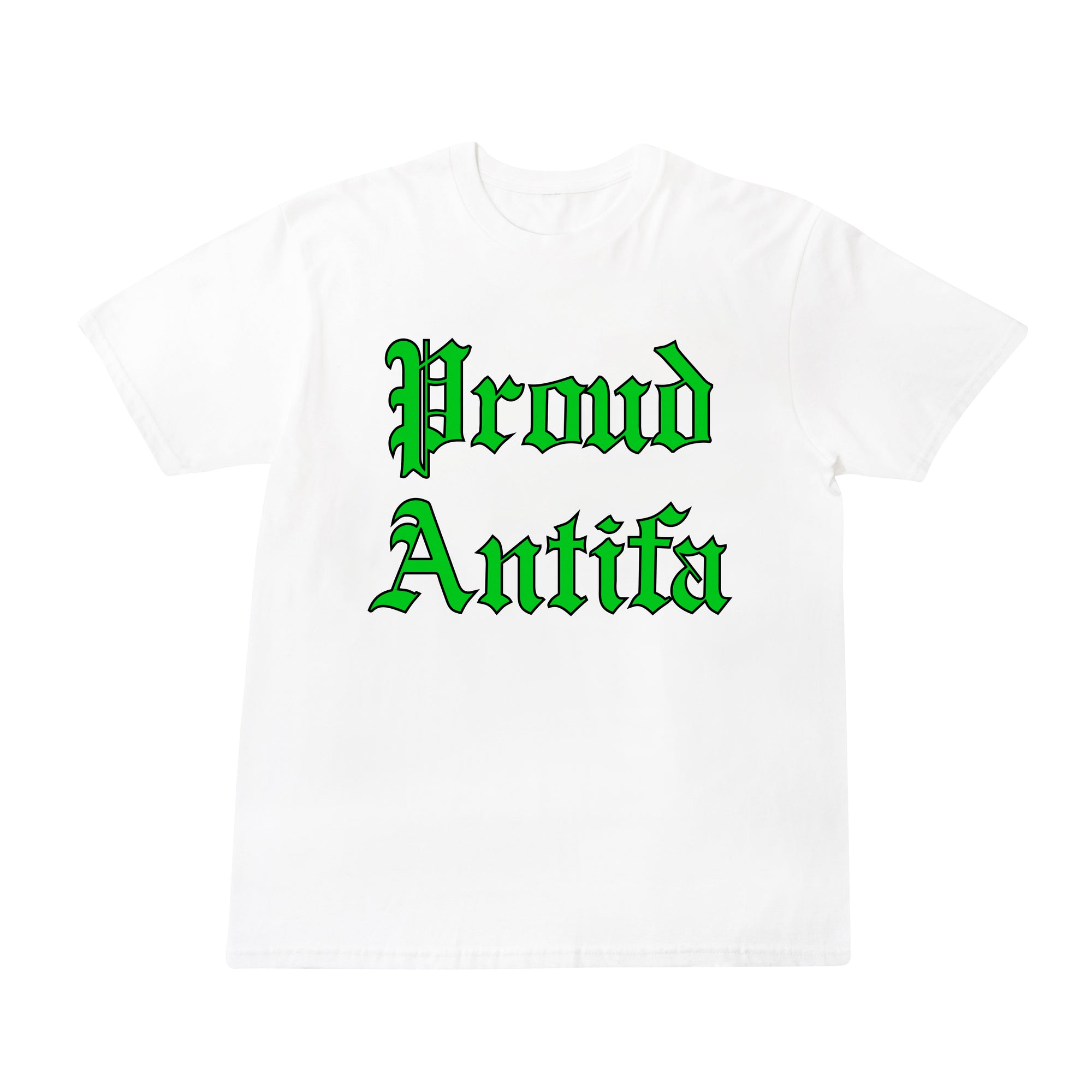 Proud Antifa White T-shirt