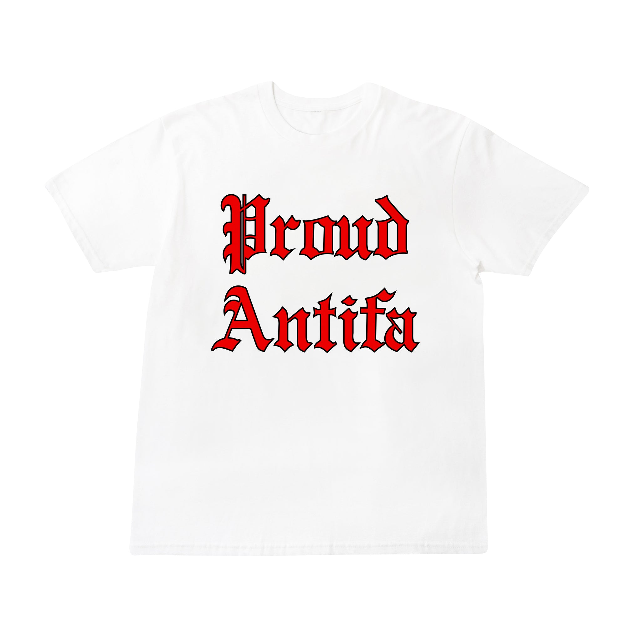 Proud Antifa White T-shirt