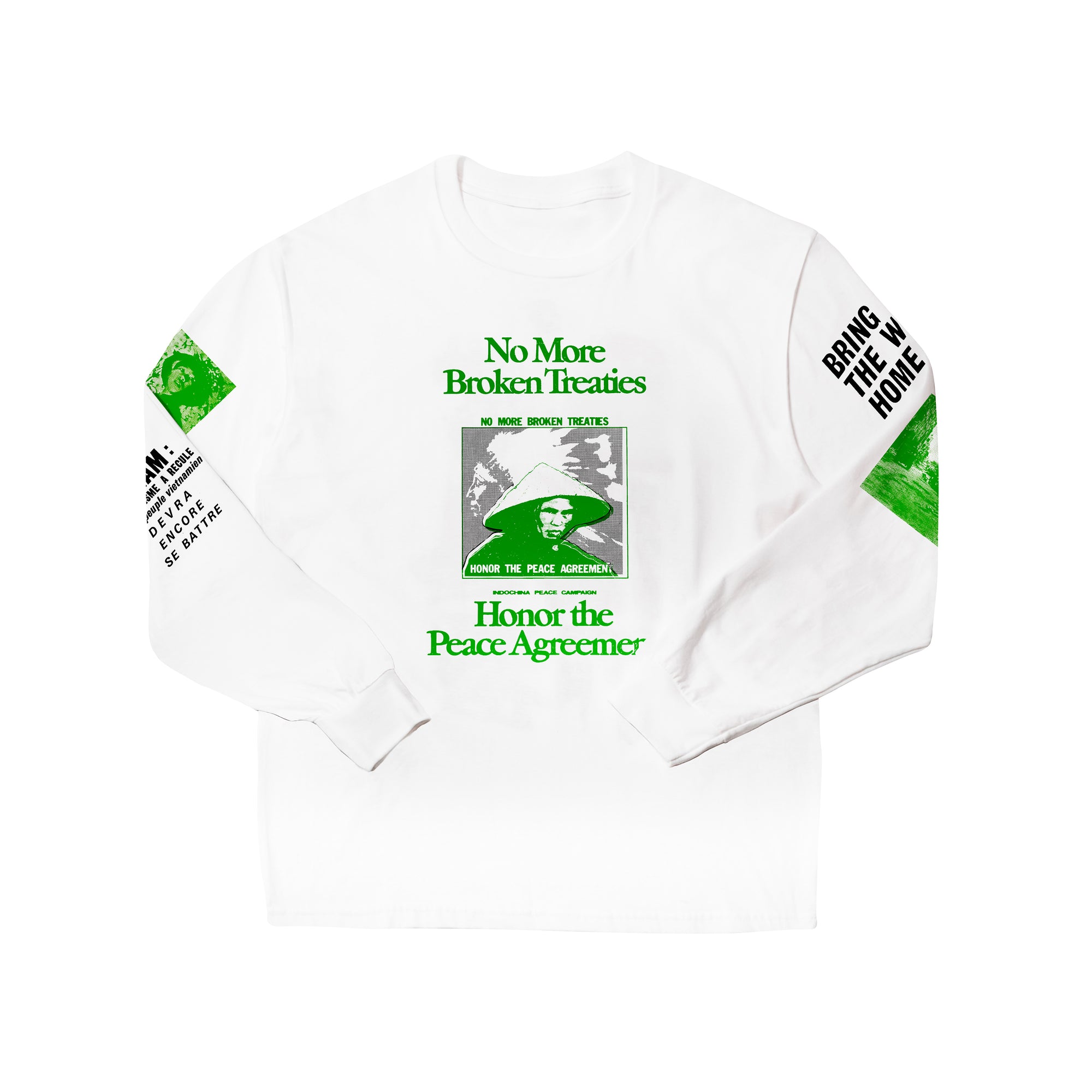 The Press Review Shirt: Viet Nam (long sleeve white shirt)