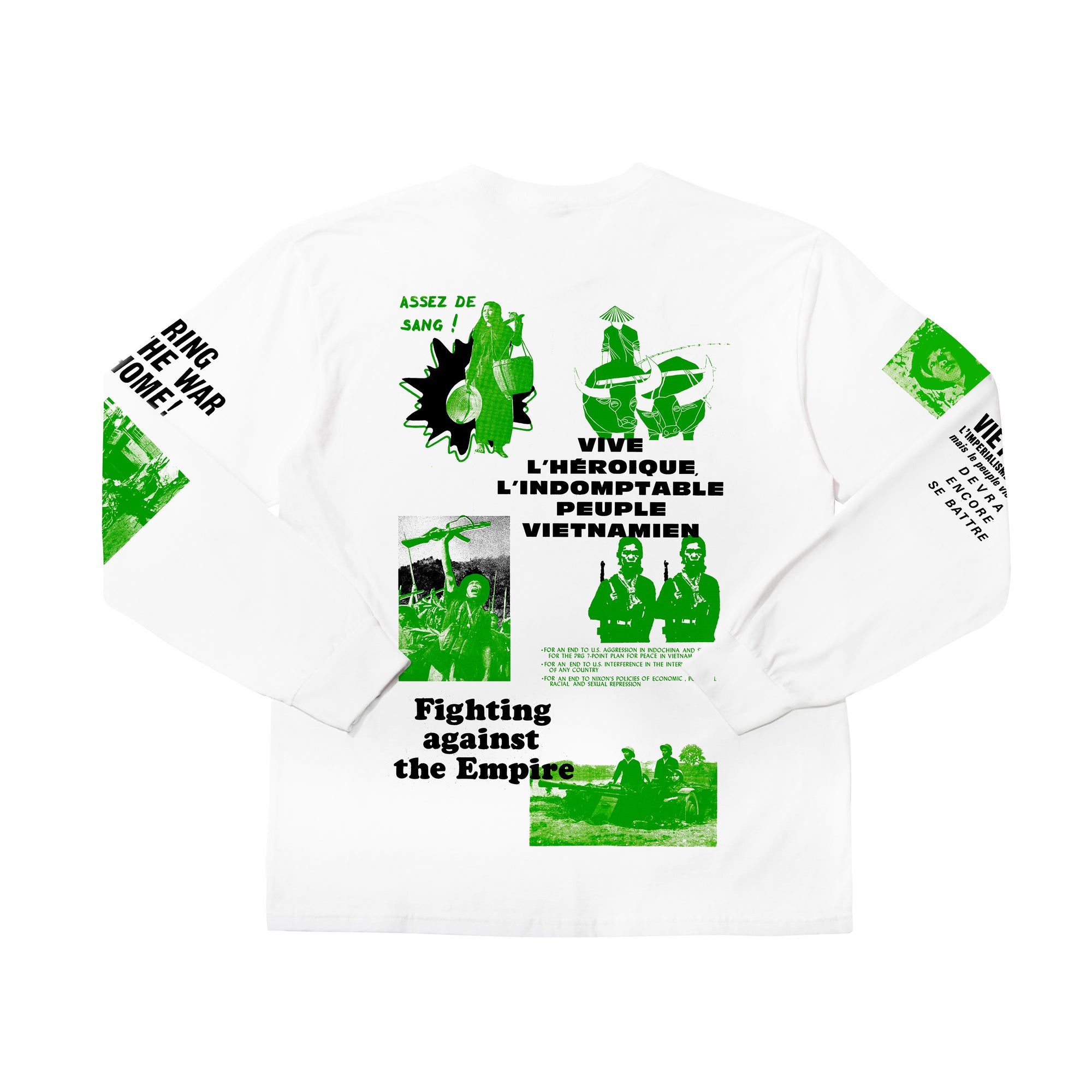 The Press Review Shirt: Viet Nam (long sleeve white shirt)