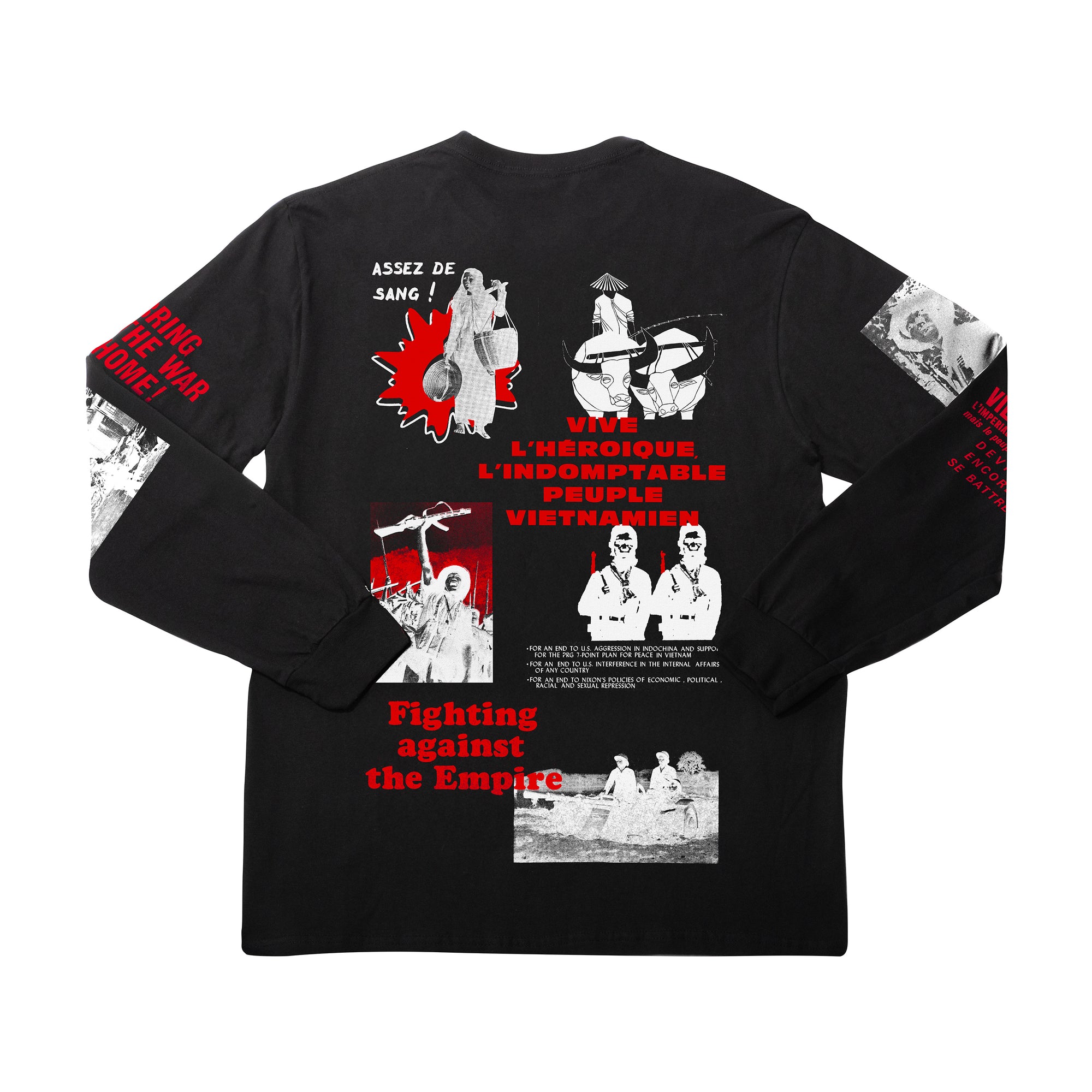 The Press Review Shirt: Viet Nam (long sleeve black shirt)
