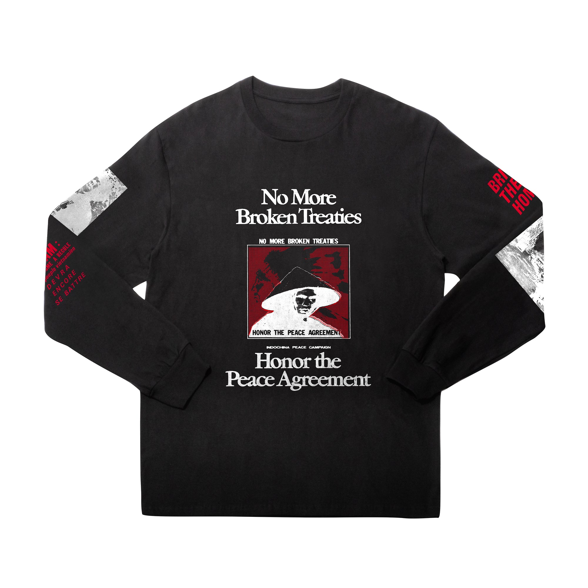 The Press Review Shirt: Viet Nam (long sleeve black shirt)